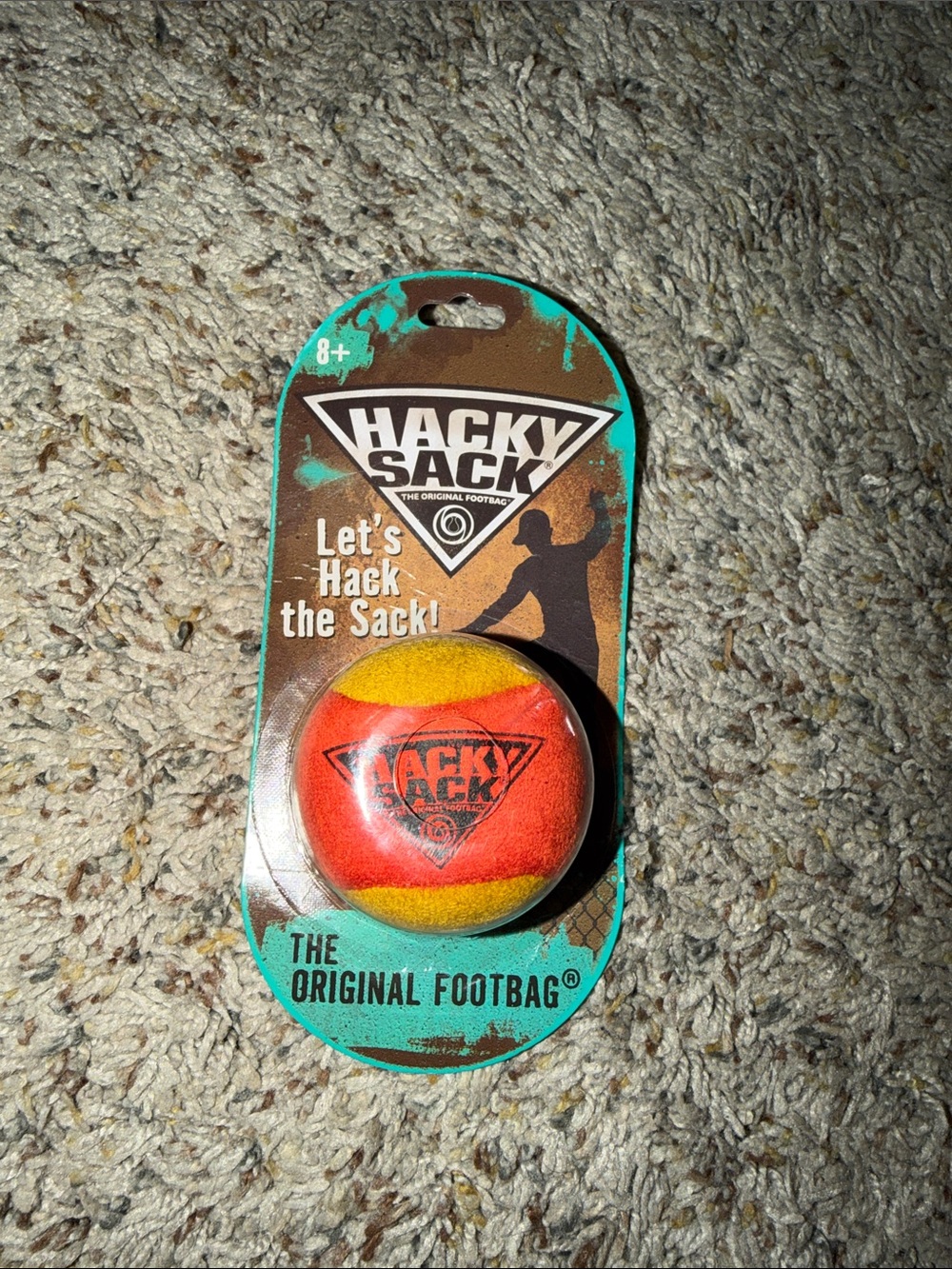 Hacky Sack Original Footbag - Yellow & Orange Playmonster